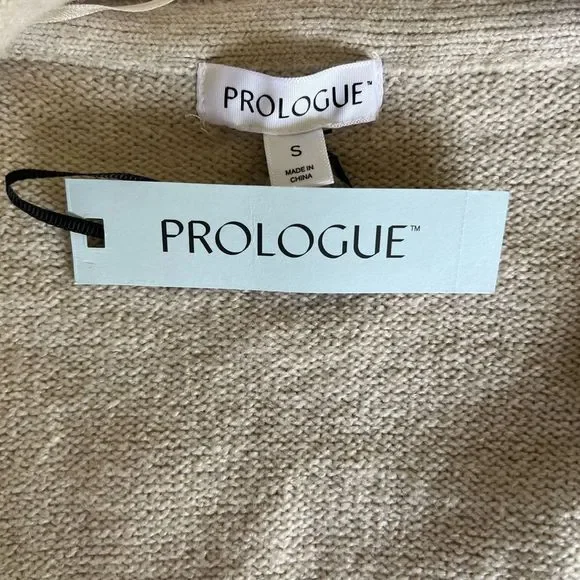 Prologue Womens Cardigan Duster Sweater S Cream New - Picture 3 of 9
